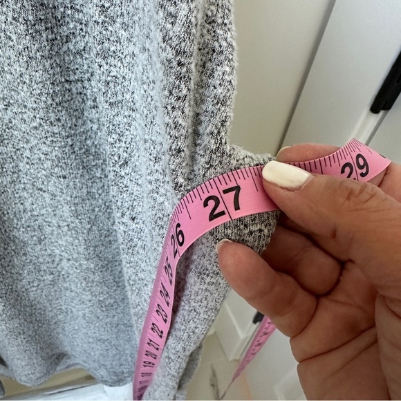 Free Press Gray Crew Neck Top No Sleep Club Size Large - Picture 10 of 11